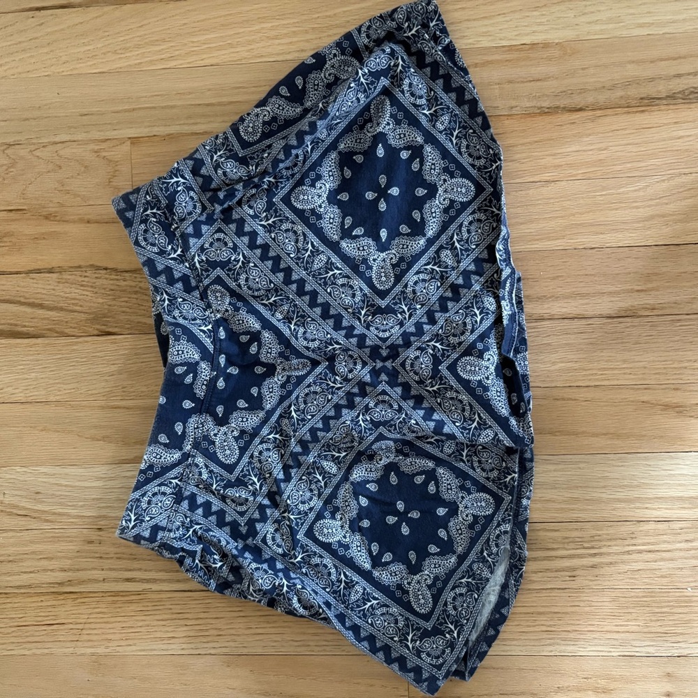 The Children's Place Blue and White Skirt with Geometric Patterns